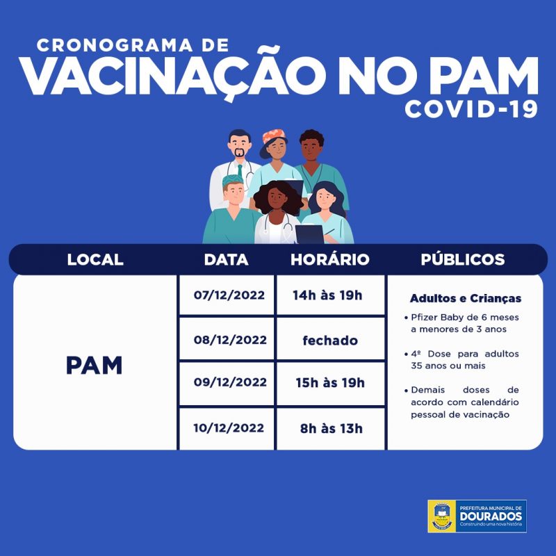 Sala de Vacinação do PAM abre em horários especiais no feriadão