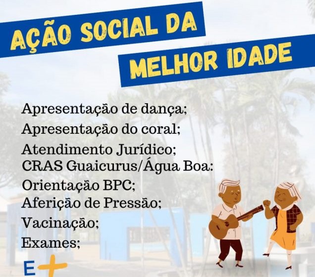 Prefeitura promove Ação Social da Melhor Idade na Praça Antônio João