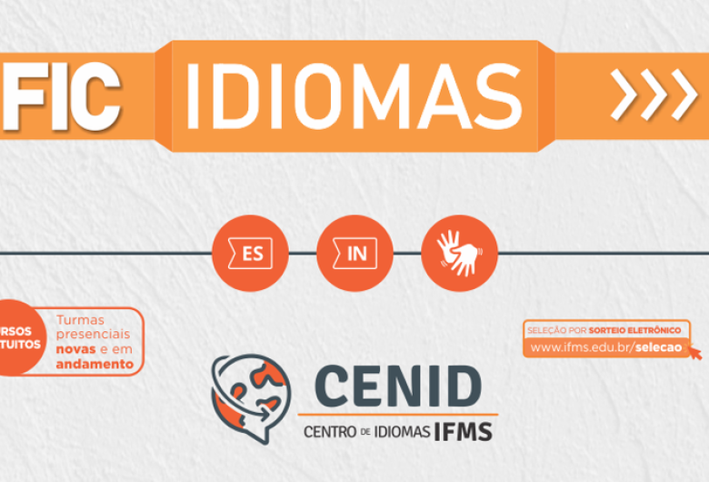 Candidatos são convocados para matrícula em cursos de idiomas do IFMS