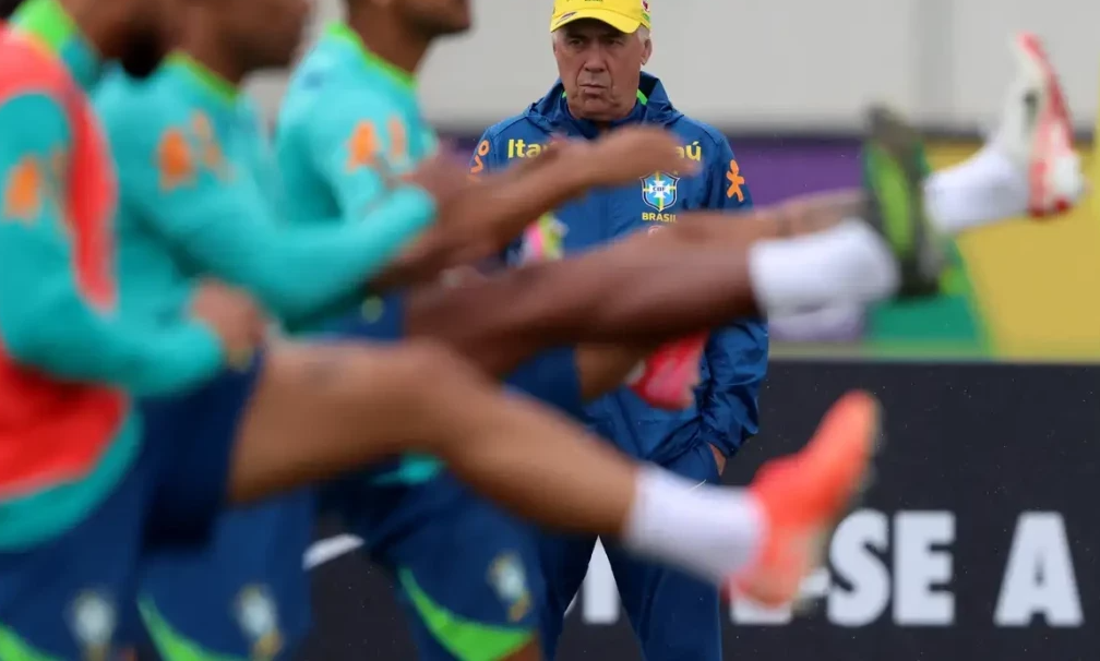 Brasil enfrenta Equador na estreia do italiano Carlo Ancelotti