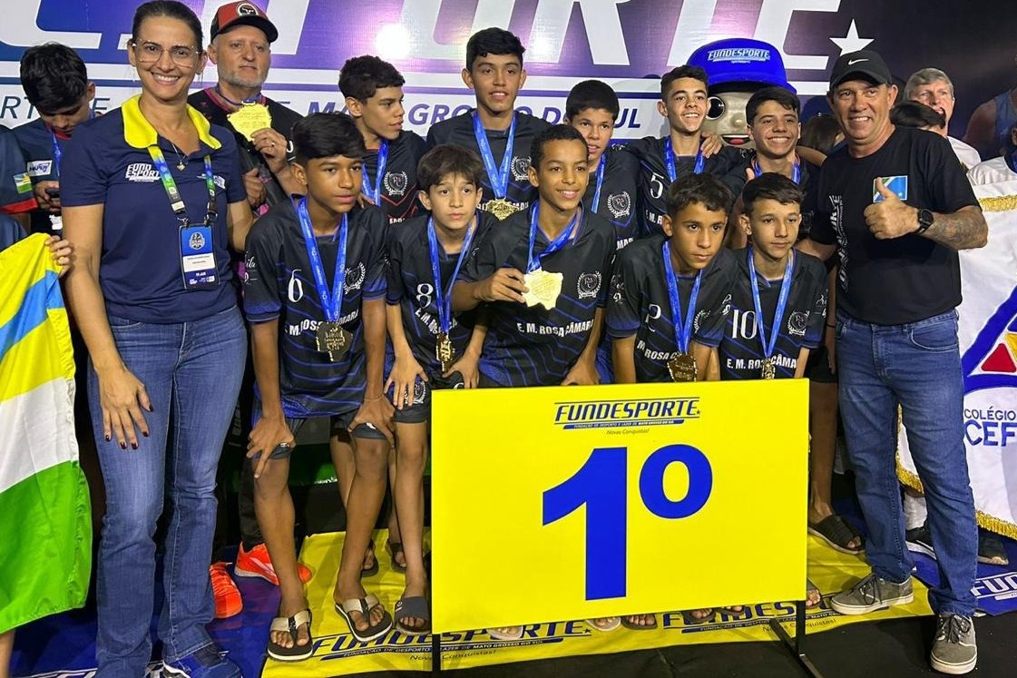EM Rosa Câmara conquista título no futsal dos Jogos Escolares de Mato Grosso do Sul