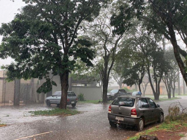 Chuva deu trégua, mas Inmet divulga novo alerta de tempestade para Dourados e região