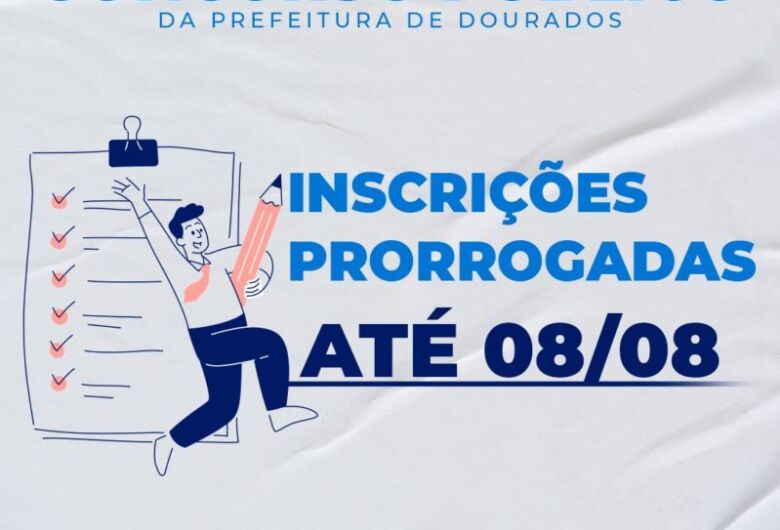 Inscrições para concurso da Prefeitura de Dourados terminam hoje