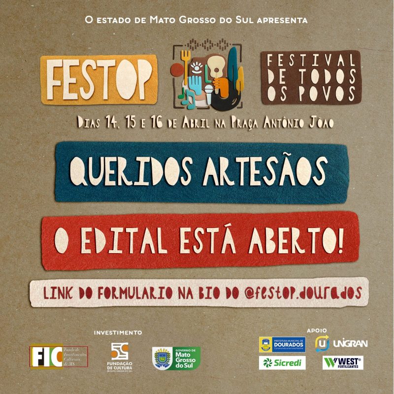 Inscrição para Feira de Artesanato do Festop termina nesta sexta-feira