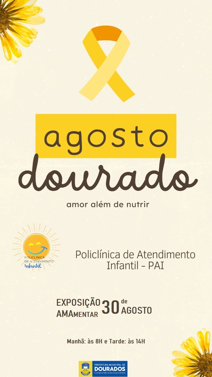 Prefeitura realiza ações do ‘Agosto Dourado’ na Policlínica de Atendimento Infantil nesta terça-feira
