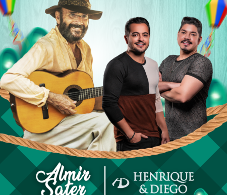 Festa Junina de Dourados terá shows com Almir Sater e Henrique e Diego