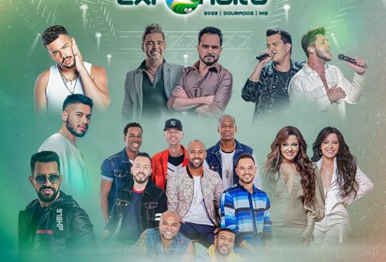 Expoagro define as principais atrações de shows em Dourados