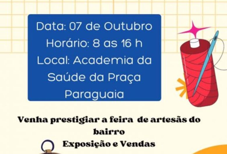 Feira de Artesanato acontece nesta sexta-feira na praça Paraguaia