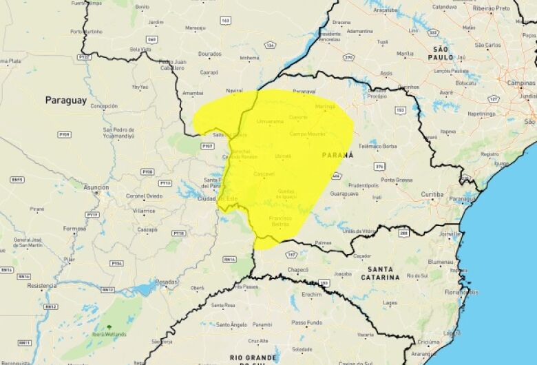 Cidades de MS podem ter tempestade com ventos até 60km/h, aponta Inmet