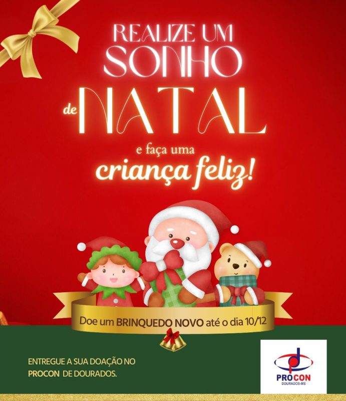 Campanha de Natal do Procon arrecada brinquedos para crianças