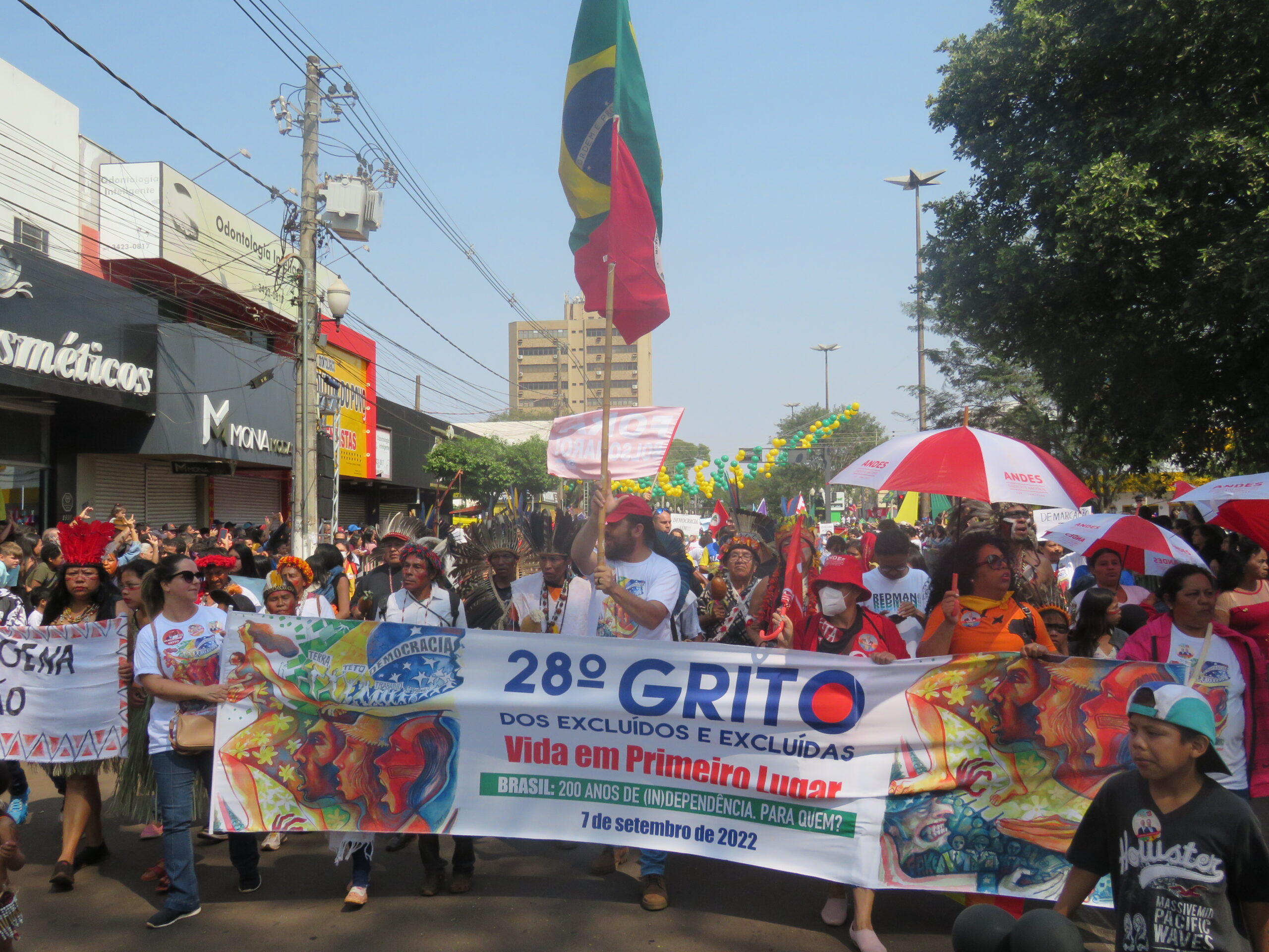 7 de setembro: Comitê de Defesa Popular realiza o 31° Grito dos Excluídos em Dourados