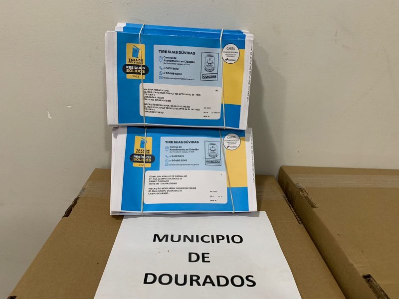 Taxa de lixo: boletos serão entregues pelo Correios