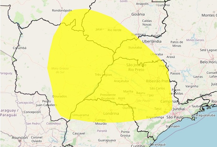 Inmet emite alerta de baixa umidade para Dourados e outras regiões de Mato Grosso do Sul