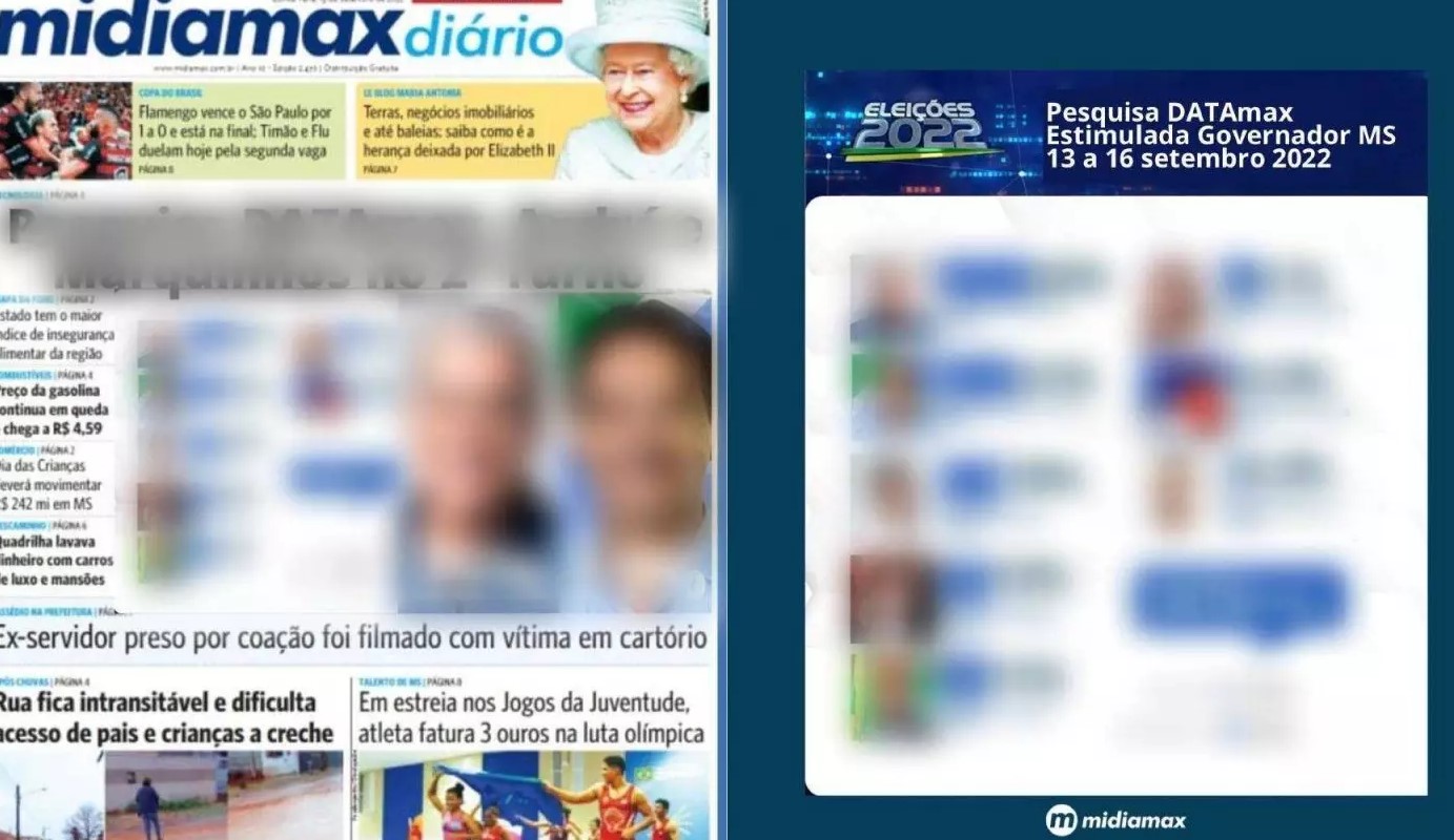 Criminosos usam marcas do Midiamax e Datamax para espalhar pesquisa falsa
