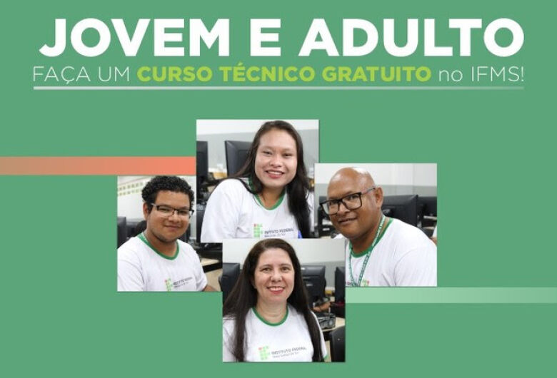 IFMS abre 280 vagas em cursos técnicos para jovens e adultos