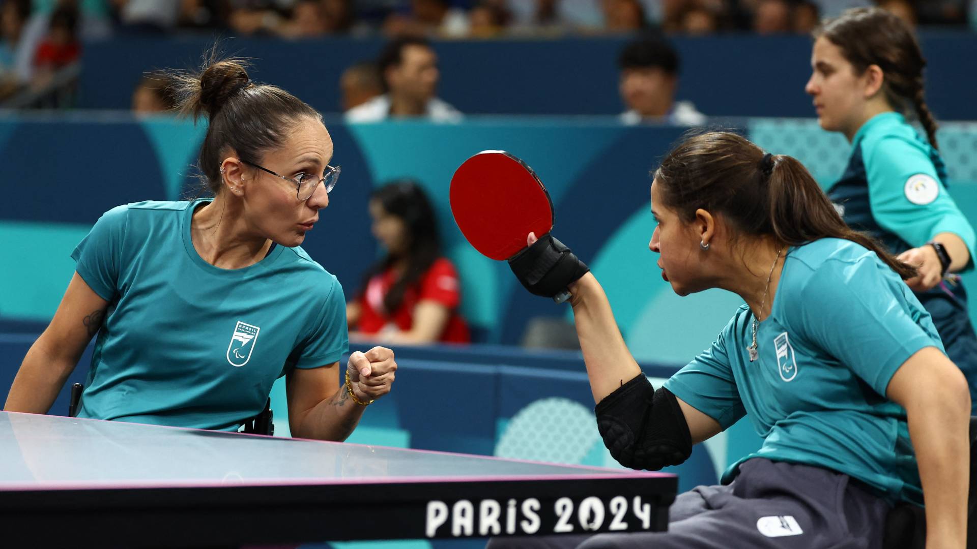Cátia e Joyce Oliveira conquistam o bronze no tênis de mesa dos Jogos Paris 2024
