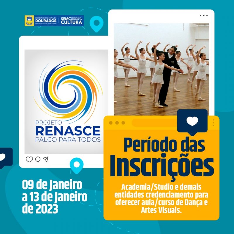 Prefeitura abre inscrições para o Projeto Renasce “Palco para Todos”