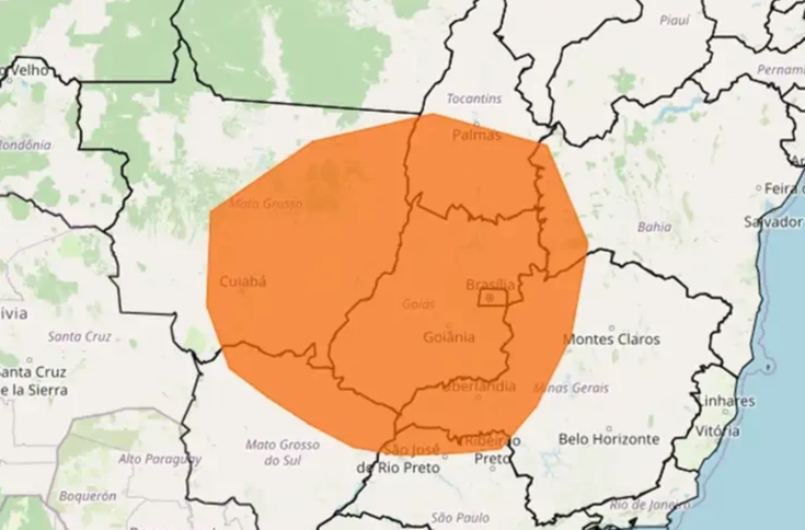 Inmet emite alerta vermelho e laranja para baixa umidade do ar em MS e outros estados