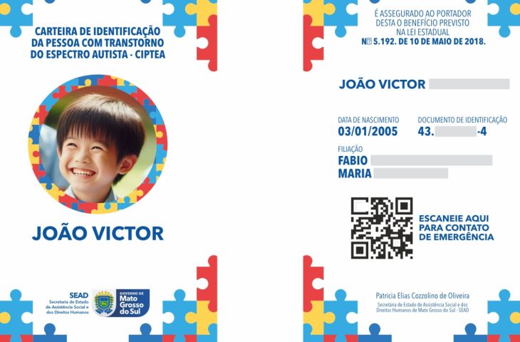 Carteirinha do Autista substitui laudo médico para desconto no IPVA vale para todo o MS