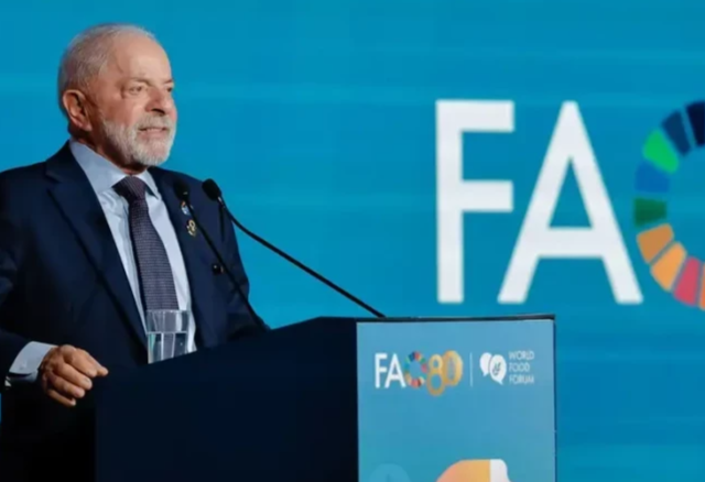 Fome é irmã da guerra, diz Lula no Fórum Mundial da Alimentação