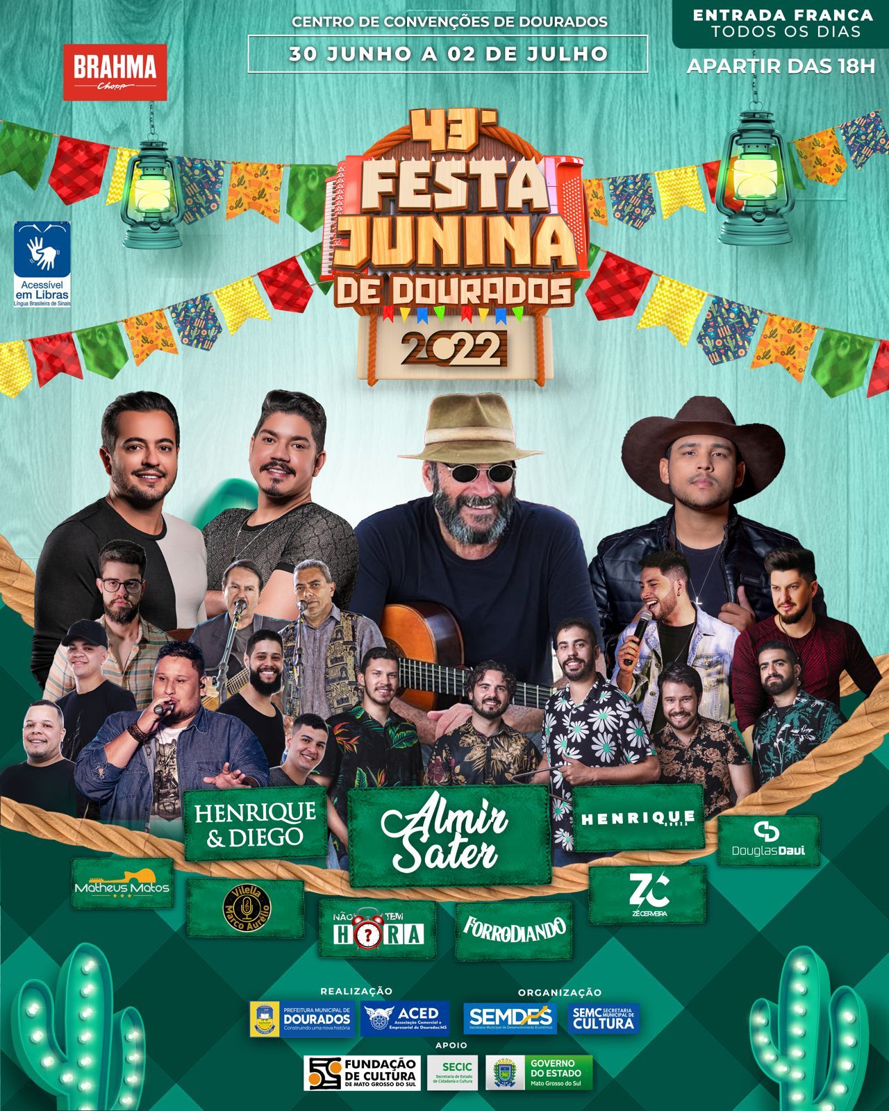 Shows nacionais e regionais animam a 43º Festa Junina de Dourados