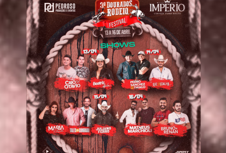 Faltam 10 dias para a terceira edição do Dourados Rodeio Festival